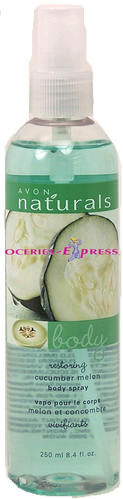 Avon&nbsp;naturals&nbsp;cucumber melon body spray, restoring Full-Size Picture